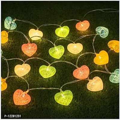 A Mark Collections Crack Heart Ball String Lights 16 Led (Plug-in) Decorative Lights for Diwali-thumb2