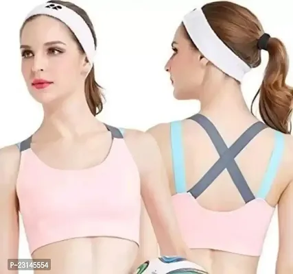 Fancy Everyday Lightly Padded Sports Bra for Women-thumb0