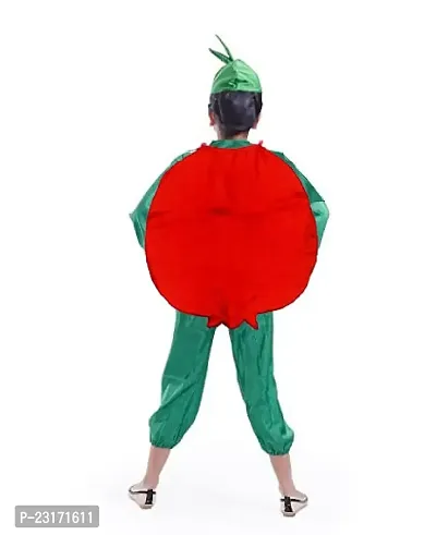 Fancy Steps Fruits and vegetable fancy Dress costume for Kids Costume Wear cutout with Jumpsuit  (Pomegranate)small-thumb2