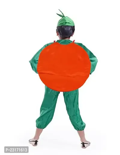 Fancy Steps Fruits and vegetable fancy Dress costume for Kids Costume Wear cutout with Jumpsuit  (Tomato)small-thumb2