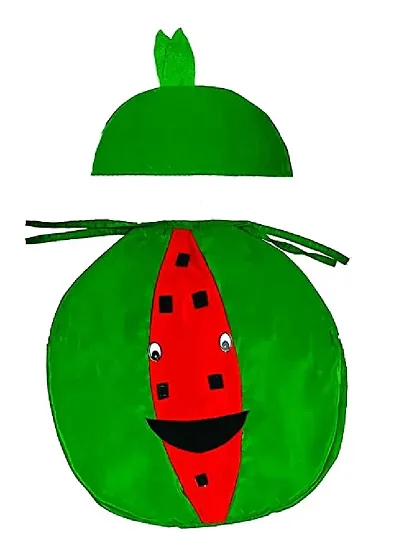 Fancy Steps Fruits and vegetable fancy Dress costume for Kids Costume Wear cutout (Watermelon)