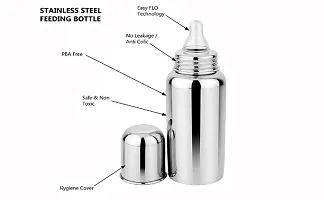 Blessings Enterprises 304 Food Grade Stainless Steel Baby Feeding Bottle, Milk Feeding, Water Feeding 250 ml.-thumb3