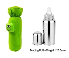 Blessings Enterprises Sipper Bottle for Baby | Anti Colic Milk Bottle for Kids and New Born Baby | Premium Stainless Steel | Wide Neck | Zero Plastic Bottle-thumb1