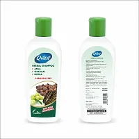 Quest Herbal Shampoo  200ml. With Amla ,Shikakai  Reetha With More Conditioner  Paraben free (Pack Of 3*200ml.)-thumb2