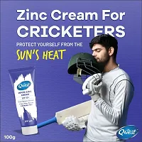 Quest White Zinc Sunscreen | Formulated For Heavy Sun Exposure | Broad Spectrum PA+++ Sunscreen SPF 50 for Sportsmen | - Limited Gujarat Edition Cricketers | Water and Sweat Resistant | Men  Women |-thumb3