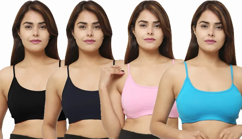 dazico Women Super Comfortable High Support Bra (Pack of 4)