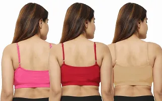 dazico Women Super Comfortable Cotton High Support Bra (Pack of 3)-thumb1