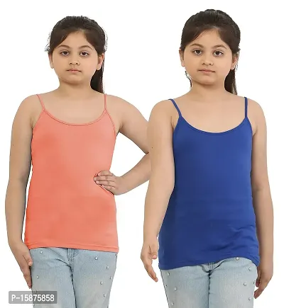 Buy Dazico Girl's Cotton Lycra Plain Camisoles/Spaghetti (Pack of 5) Online  In India At Discounted Prices