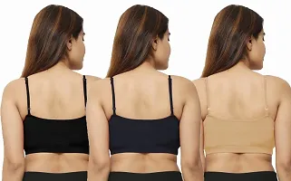 dazico Women Super Comfortable Cotton High Support Bra (Pack of 3)-thumb1