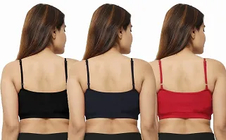 dazico Women Super Comfortable Cotton High Support Bra (Pack of 3)-thumb1