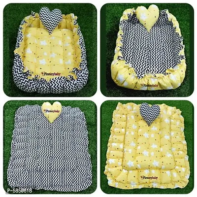 Baby Rectangle 4 IN 1 Nest Bedding Set With 1 Heart Pillow