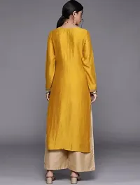 PURE SILK KURTA WITH COTTON INNER-thumb4