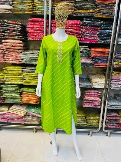 Latest Beautiful Cambric Stitched Kurta