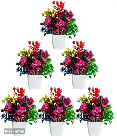 Artificial Home Decoration Flower Pack of 6