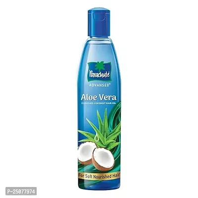 Parachute Advansed Aloe Vera Enriched Coconut Hair Oil, 400 ml | For Soft, Strong Hair-thumb0