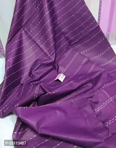 Stylish Soft Silk Saree With Blouse Piece For Women-thumb0