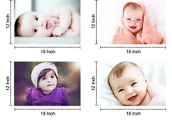 Craft Qila Self Adhesive Exclusive Cute Baby Posters Combo | Smiling Baby Poster | Poster for Pregnant Women | HD Baby Wall Poster for Room Decor CQ24(Size : 45 cm x 30 cm) Pack of 4-thumb1