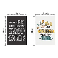 Craft Qila Inspirational Motivational Self Adhesive Posters for Room and Office Motivational Decoration - Multicolor (45 cm x 30 cm x 2 cm) Pack of 6-thumb2