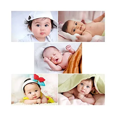 Giant Innovative Paper Cute Baby Poster, Multicolour, Abstract, 12 x 18 inch, Set of 5