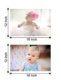 Giant Innovative Craft Qila Paper Cute Lovely Girls Smiling Baby Poster (Multicolor, 12 X 18 Inch)-thumb1