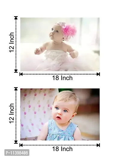 Giant Innovative Craft Qila Paper Cute Lovely Girls Smiling Baby Poster (Multicolor, 12 X 18 Inch)-thumb2