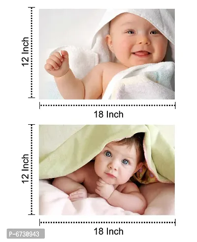 Self Adhesive Exclusive Cute Baby Posters Combo  Smiling Baby Poster  Poster for Pregnant Women  HD Baby Wall Poster for Room Decor Pack of 4-thumb3