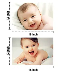 Self Adhesive Exclusive Cute Baby Posters Combo  Smiling Baby Poster  Poster for Pregnant Women  HD Baby Wall Poster for Room Decor Pack of 4-thumb1