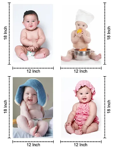 Pack of 4- Cute Baby Wall Posters