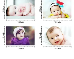 Self Adhesive Exclusive Cute Baby Posters Combo  Smiling Baby Poster  Poster for Pregnant Women  HD Baby Wall Poster for Room Decor Pack of 4-thumb1