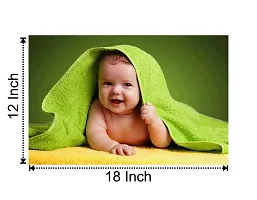 Giant Innovative Craft Qila Paper Towel Smiling Baby Poster (Green, 12 X 18 Inch)-thumb1