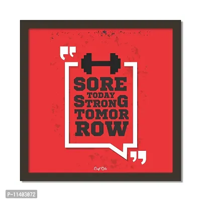 Craft Qila Sore Motivational Quotes Framed Wall Poster for OFFICE & STUDENT Study Room Decoration, Size - 8 x 8 Inches