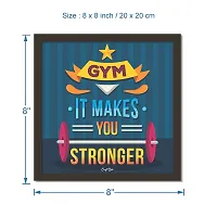 Craft Qila Gym Motivational Quotes Framed Wall Poster for OFFICE & STUDENT Study Room Decoration, Size - 8 x 8 Inches-thumb2