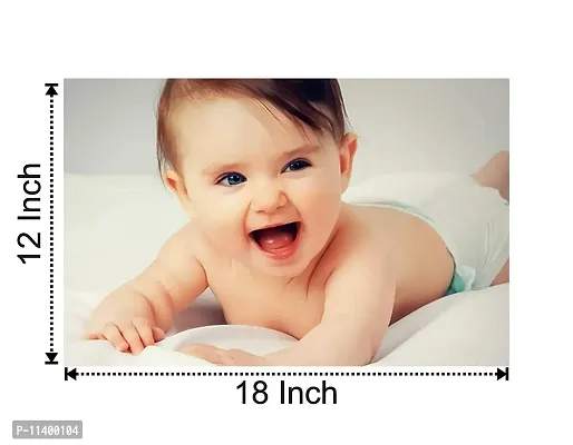 Giant Innovative Craft Qila Paper Laughing Smiling Baby Poster ( Multicolor, 12 X 18 Inch )-thumb2