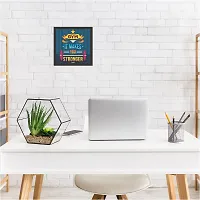 Craft Qila Gym Motivational Quotes Framed Wall Poster for OFFICE & STUDENT Study Room Decoration, Size - 8 x 8 Inches-thumb4