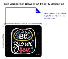 Craft Qila Be Your Best Motivational Mouse Pad for Laptop Computer (8.5 x 7.5 Inches)-thumb1