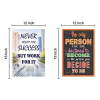 Giant Innovative Craft Qila Brand Self Adhesive Motivational Inspirational HD Poster for Wall and Room Decor M5 (Multi Color, 300 GSM Thick Paper, 30.5 x 45.7 cm)- Set of 6-thumb1