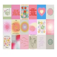 Craft Qila - Peel-N-Stick Photo Wall Collage Kit || 100 PCS Danish Pastel Room Decor Aesthetic, Matisse Wall Art for Teen Girl Room D?cor| Small Posters for Room Decoration-thumb2