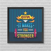 Craft Qila Gym Motivational Quotes Framed Wall Poster for OFFICE & STUDENT Study Room Decoration, Size - 8 x 8 Inches-thumb1