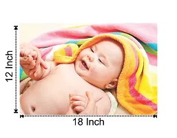 Craft Qila Paper Laugh Smiling Baby Poster Multicolor SIZE : 12 X 18 Inch-thumb1