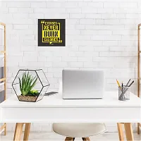 Craft Qila Excuses Never Motivational Quotes Framed Wall Poster for OFFICE & STUDENT Study Room Decoration, Size - 8 x 8 Inches-thumb4