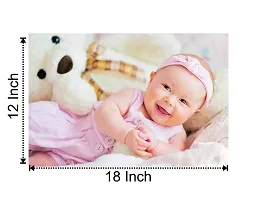 Craft Qila Paper Teddy Girl Smiling Baby Poster Multicolor SIZE : 12 X 18 Inch-thumb1