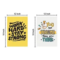 Craft Qila Gym Inspirational Motivational Self Adhesive Posters for Room Motivational - Posters for Room Decoration - Poster for Office Multicolor (45 cm x 30 cm x 2 cm) Pack of 6-thumb3