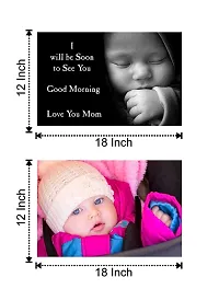 Craft Qila Paper Cute Good Morning Smiling Baby Poster Multicolor (SIZE: 12 X 18 Inch)-thumb1