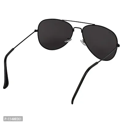 Giant Innovative - Stylish Cool and Trendy Sunglasses for men, women (Aviator - Black Lens/Black Frame)-thumb4