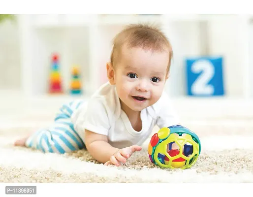 Craft Qila Paper Playing Ball Smiling Baby Poster Multicolor SIZE : 12 X 18 Inch