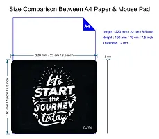 Craft Qila Let Start The Journey Today Motivational Mouse Pad for Laptop Computer (8.5 x 7.5 Inches)-thumb1