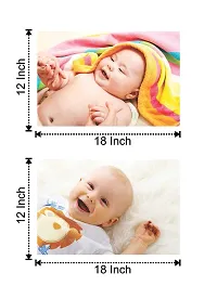 Craft Qila Paper Cute Laughing Smiling Baby Poster Multicolor (SIZE: 12 X 18 Inch)-thumb1