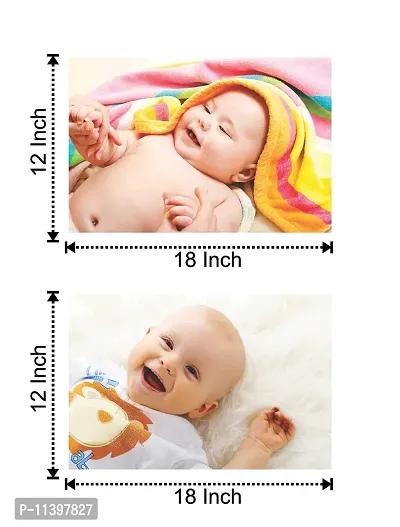 Craft Qila Paper Cute Laughing Smiling Baby Poster Multicolor (SIZE: 12 X 18 Inch)-thumb2