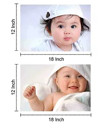 Self Adhesive Exclusive Cute Baby Posters Combo | Smiling Baby Poster | Poster for Pregnant Women | HD Baby Wall Poster for Room Decor CQ01 (Size : 45 cm x 30 cm) Pack of 6-thumb1