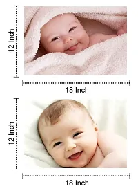 Self Adhesive Exclusive Cute Baby Posters Combo | Smiling Baby Poster | Poster for Pregnant Women | HD Baby Wall Poster for Room Decor CQ02 (Size : 45 cm x 30 cm) Pack of 6-thumb1